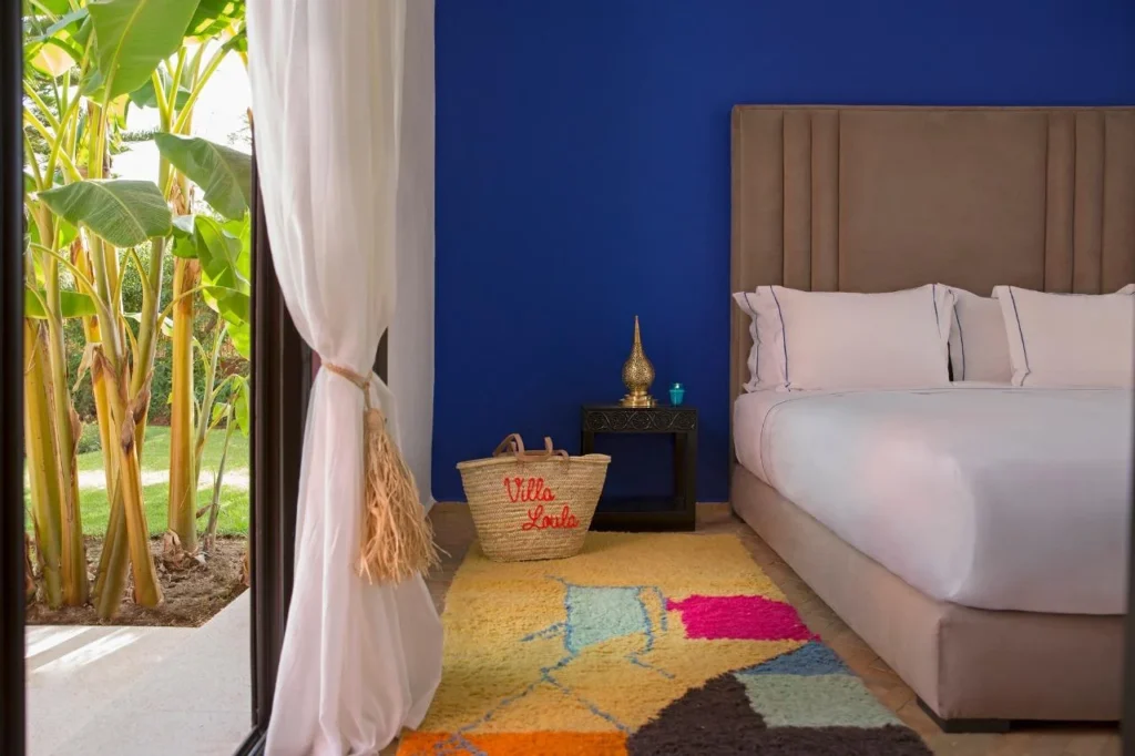 Couple profitant d’une villa hôtel Marrakech privée
